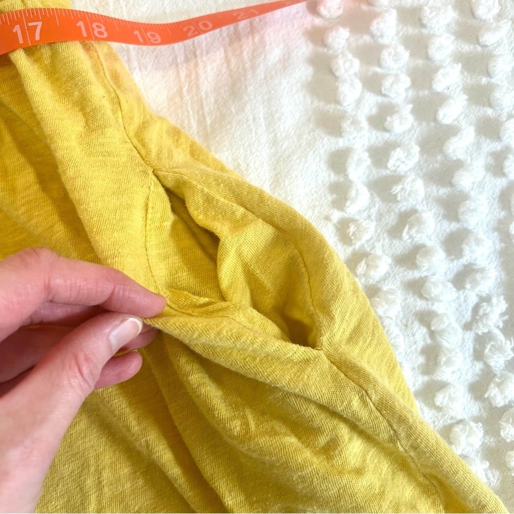 Urban Outfitters Cotton Slub Sunny Yellow Mini fit & Flare Dress Sz S - Picture 7 of 14